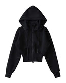 Zip-Up Cropped Sport Jacket