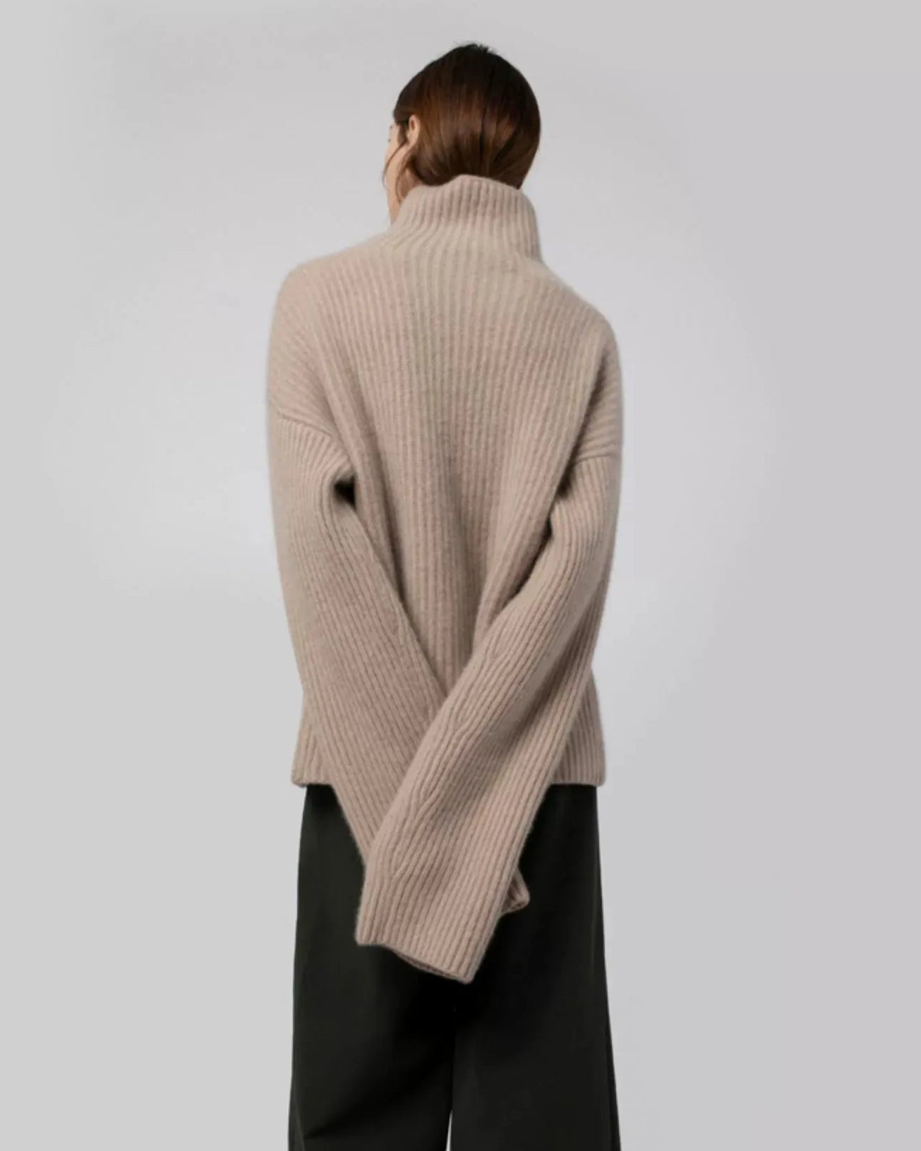 Turtleneck Loose-Fit Cashmere Sweater