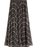 Retro Plaid Mesh A-Line Skirt