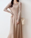 Merino Wool Knitted Sweater Dress