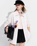 Loose-Fit Cotton Stand-Collar Shirt
