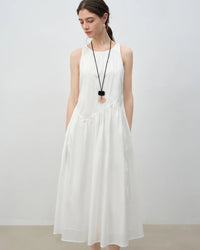 Sleeveless A-Line Midi Sundress