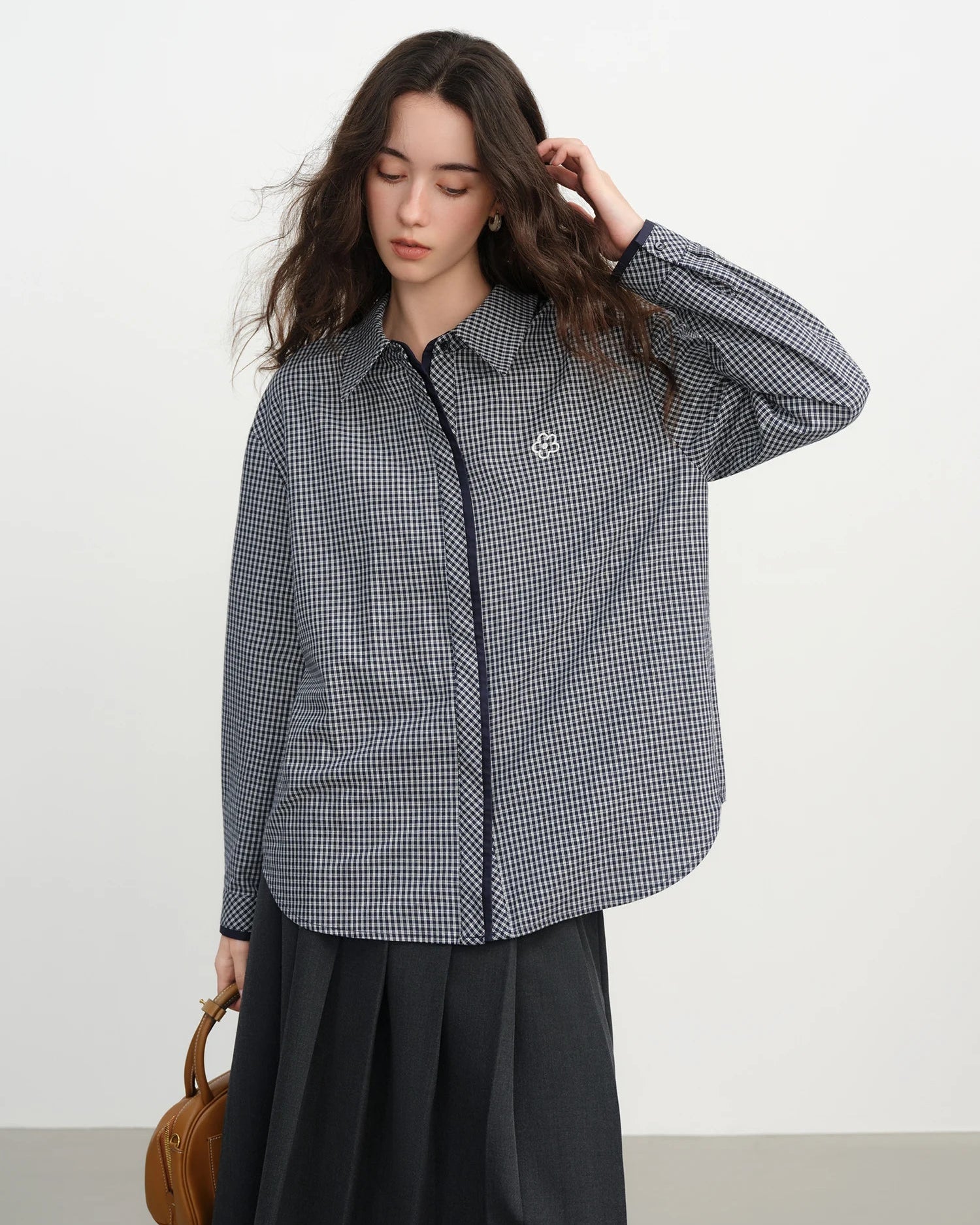 Collegiate Plaid Loose Shirt