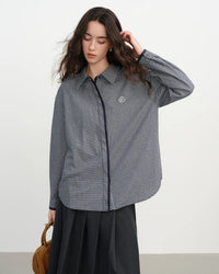 Collegiate Plaid Loose Shirt