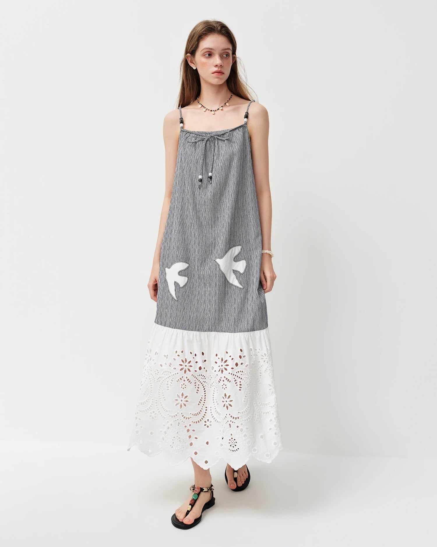 Elegant Spaghetti-Strap Maxi Dress
