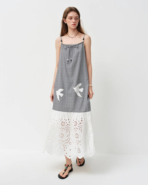 Elegant Spaghetti-Strap Maxi Dress