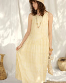Sleeveless A-Line Midi Sundress