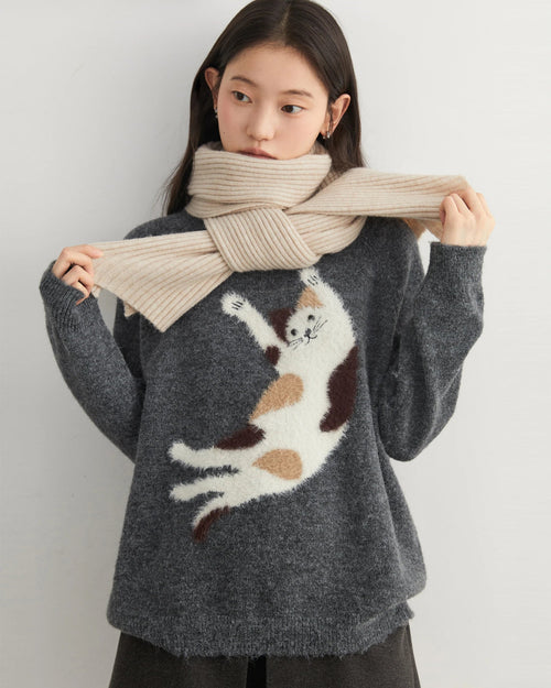 Loose Casual O-Neck Knitted Pullovers