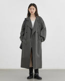 Belted Cotton Trench Coat Women's Outerwear