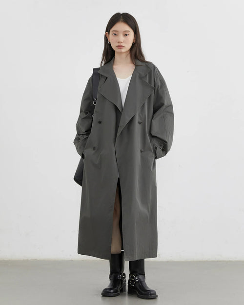Belted Cotton Trench Coat Women's Outerwear