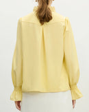 Casual Lace V-Neck Flared Sleeve Shirt