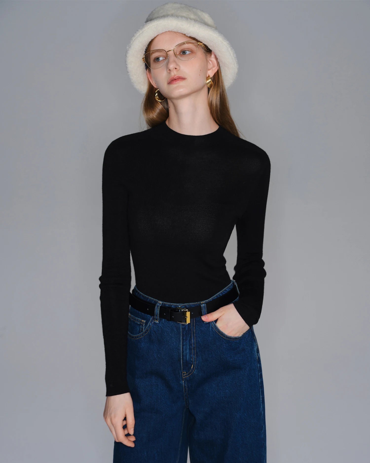 Wool Slim-Fit Knit Sweater