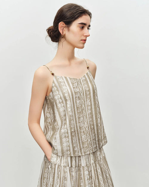 Printed Sleeveless Vest