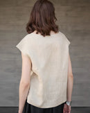 Linen Short Sleeve O-Neck Shirts