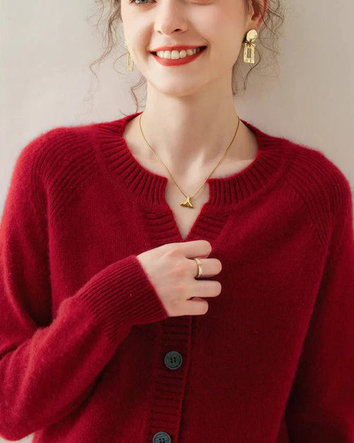 Cashmere Knitted Cardigan