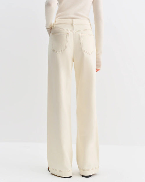 High-Waisted Straight-Leg Full-Length Jeans