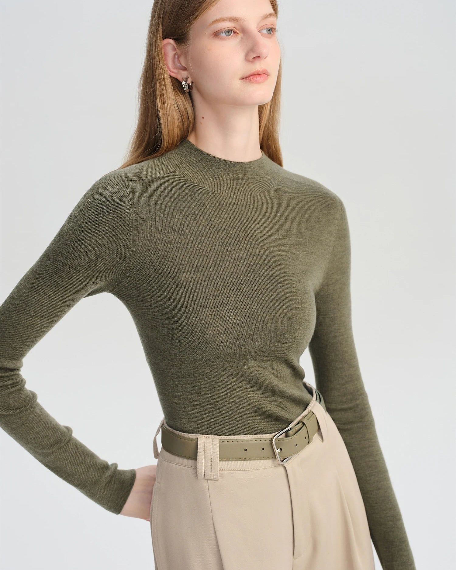 Wool Slim-Fit Knit Sweater