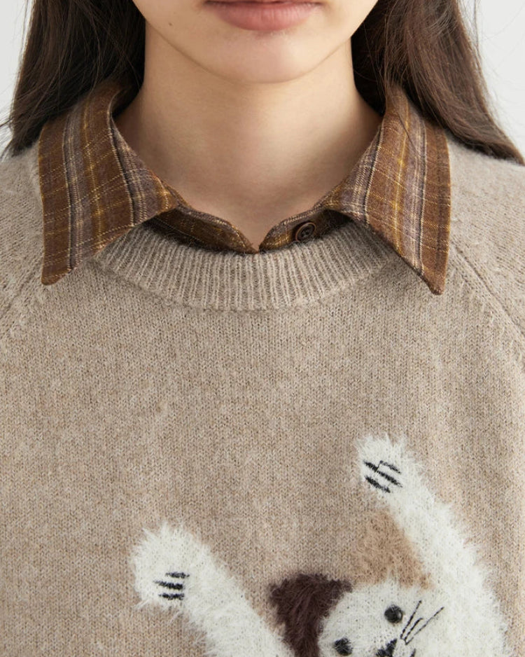 Loose Casual O-Neck Knitted Pullovers