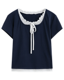 Simple Fake Two-Piece T-Shirt