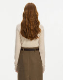100% Wool Crew Neck Versatile Sweater