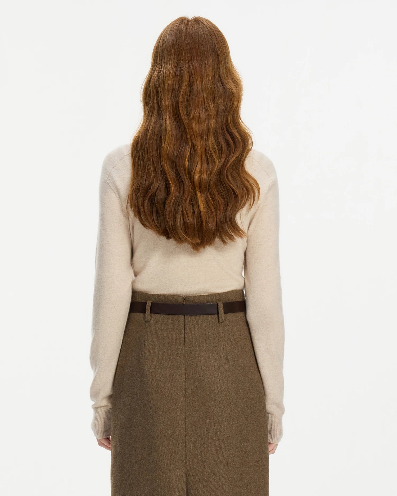 100% Wool Crew Neck Versatile Sweater