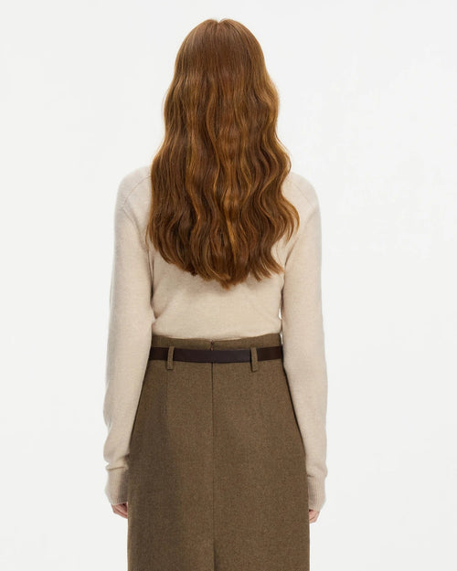 100% Wool Crew Neck Versatile Sweater