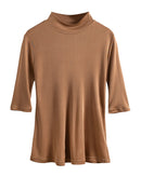 Mulberry Silk Half-Sleeve T-Shirt