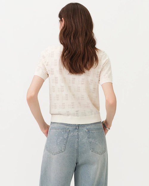 Lightweight Short-Sleeve Knit T-Shirt