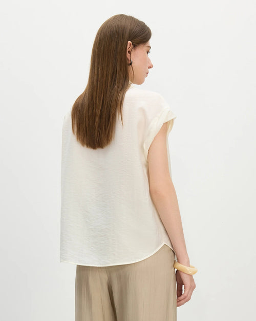 Collared Knit Short-Sleeved Shirt