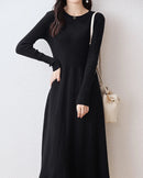 Merino Wool Knitted Sweater Dress