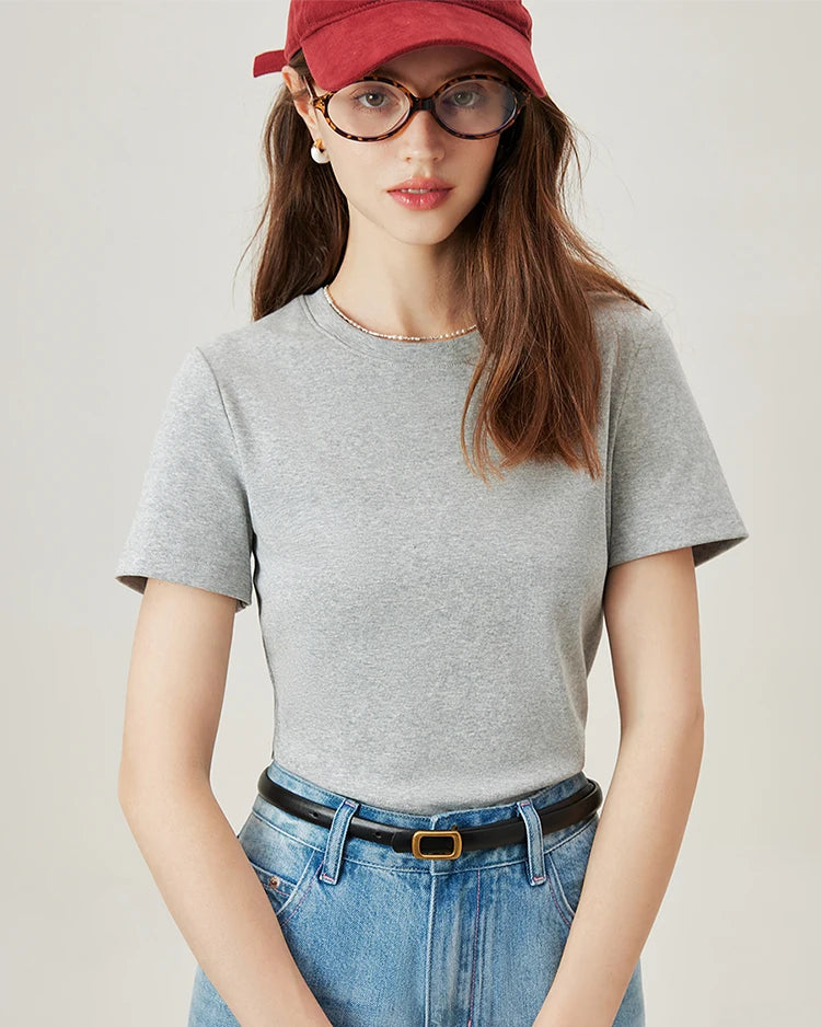 Classic High-Stretch Crew Neck T-Shirt