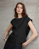 Linen Short Sleeve O-Neck Shirts