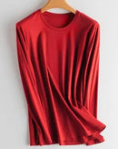 Soft Knit O-Neck Long Sleeve Top