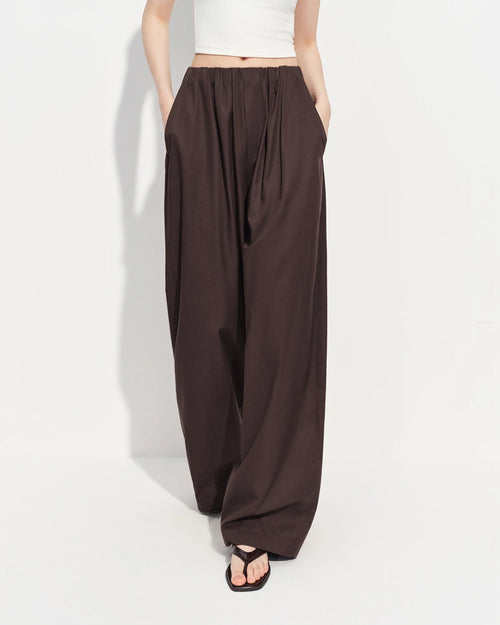 Loose-Fit High-Waisted Wide-Leg Pants