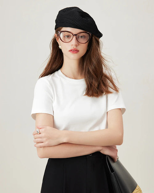 Classic High-Stretch Crew Neck T-Shirt