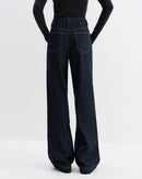 High-Waisted Straight-Leg Full-Length Jeans