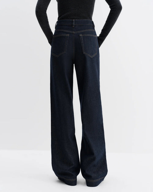 High-Waisted Straight-Leg Full-Length Jeans