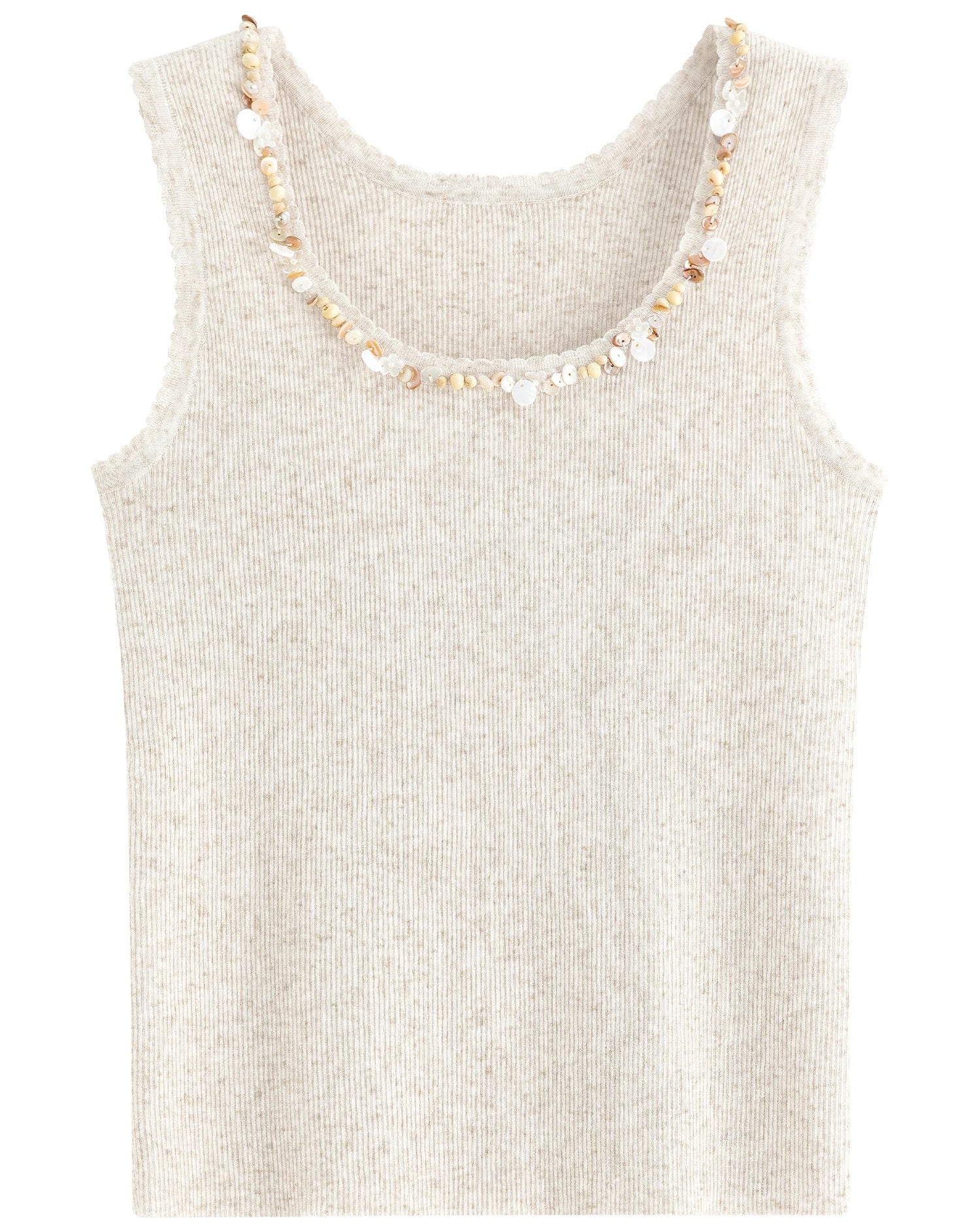 Slim-Fit A-Line Sleeveless Knitted Vest