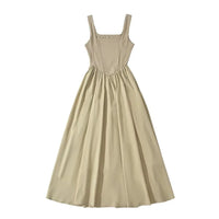 Sleeveless A-Line Pleated Knit Dress