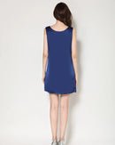 Mulberry Silk Round Neck Sleeveless Mini Dress