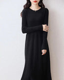 Merino Wool Knitted Sweater Dress