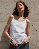 Linen V-Neck Adjustable Camisole