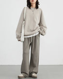 High-Waisted Drawstring Wide-Leg Pants