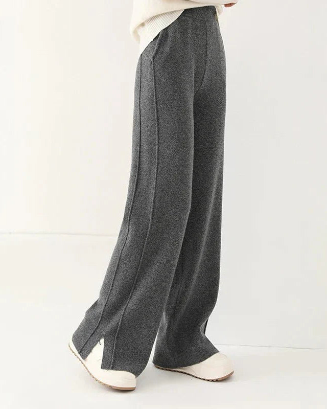 100% Wool Wide-Leg Sweatpants