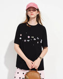 Premium loose fit printed short sleeve t-shirt in soft fabric, offering a relaxed silhouette for ultimate comfort during daily activities or weekend relaxation.