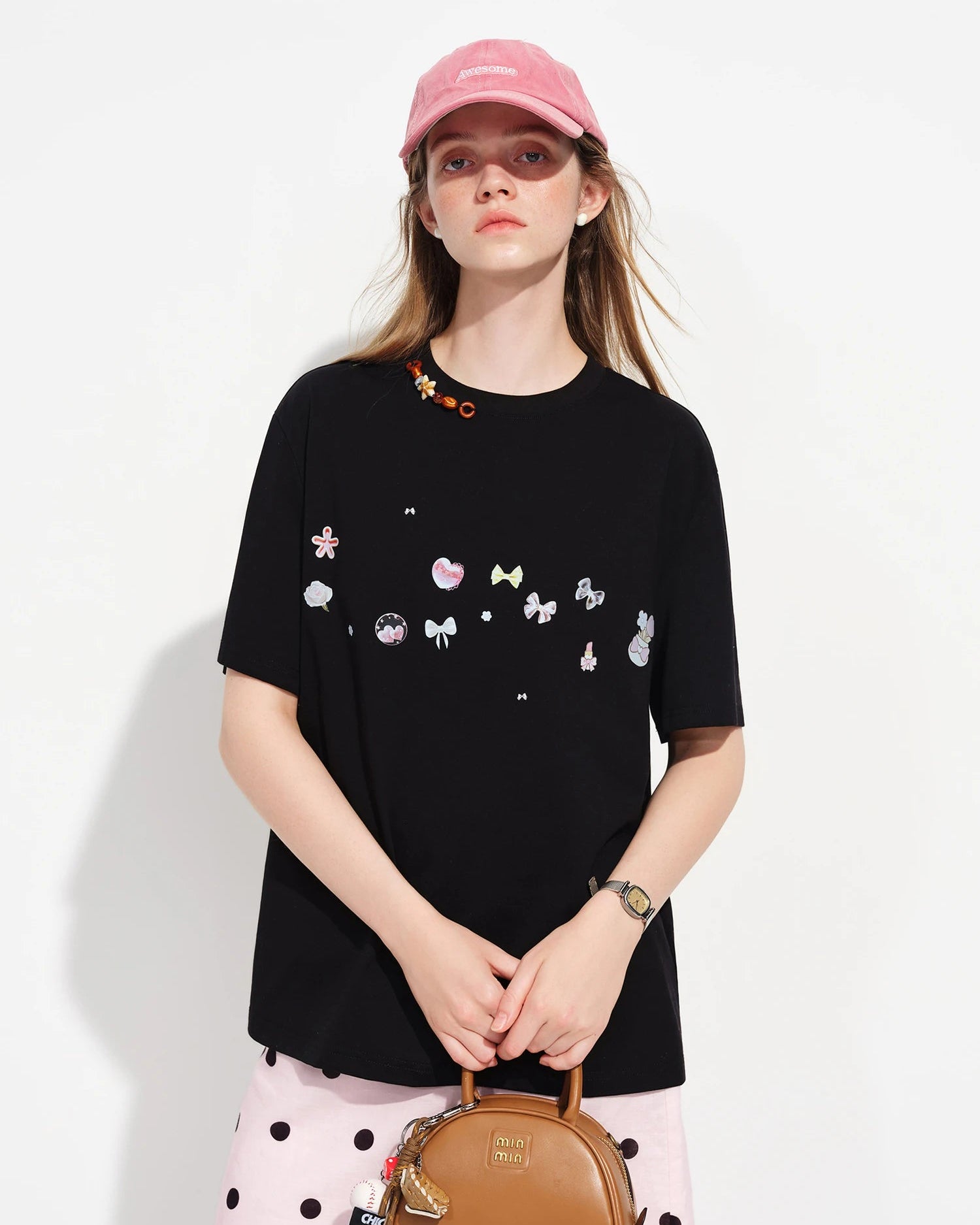 Premium loose fit printed short sleeve t-shirt in soft fabric, offering a relaxed silhouette for ultimate comfort during daily activities or weekend relaxation.