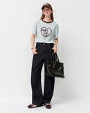 Loose-Fit Crew Neck T-Shirt With Letter Print