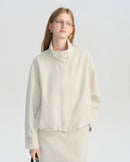 Short Turtleneck Zip-Up Jacket