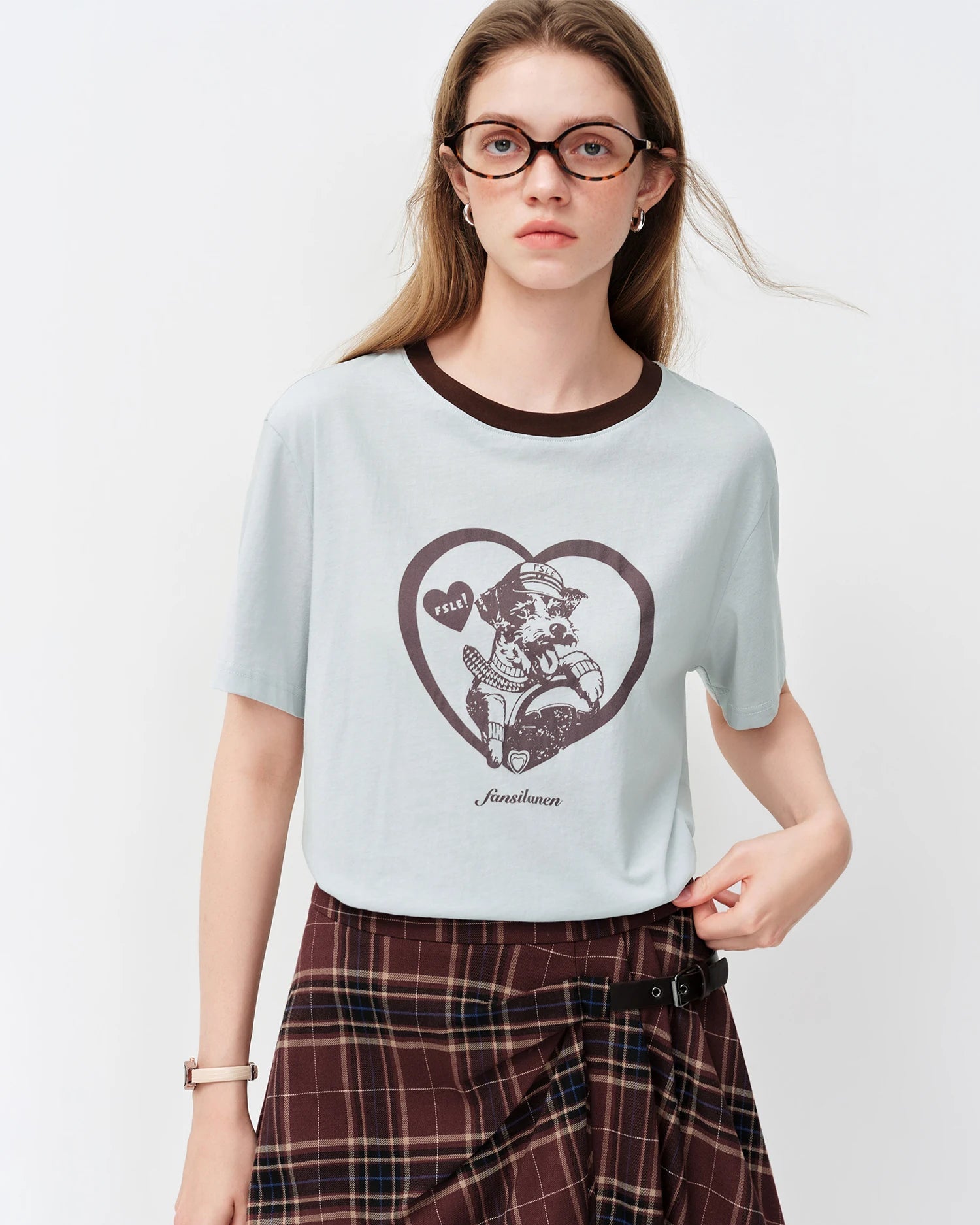 Loose-Fit Crew Neck T-Shirt With Letter Print