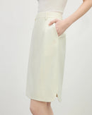 Slim-Fit Straight Knee-Length Skirt